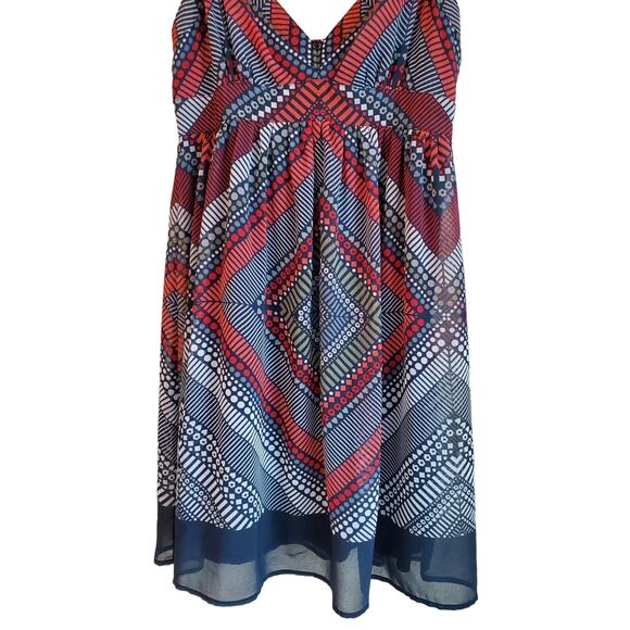 AMERICAN EAGLE Women's 2 Small Dress V-Neck Spaghetti Strap Lined Empire Waist - Picture 5 of 8